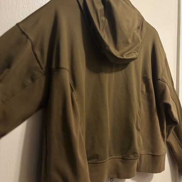Without Walls Olive Green Hoodie Blazer - Picture 5 of 7